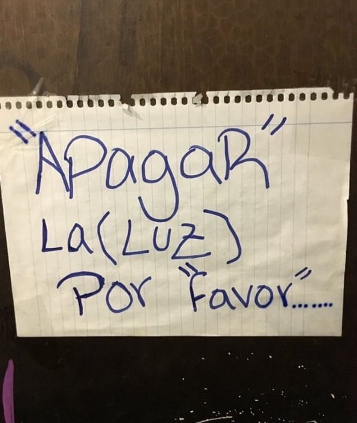 APAGAR, FAVOR