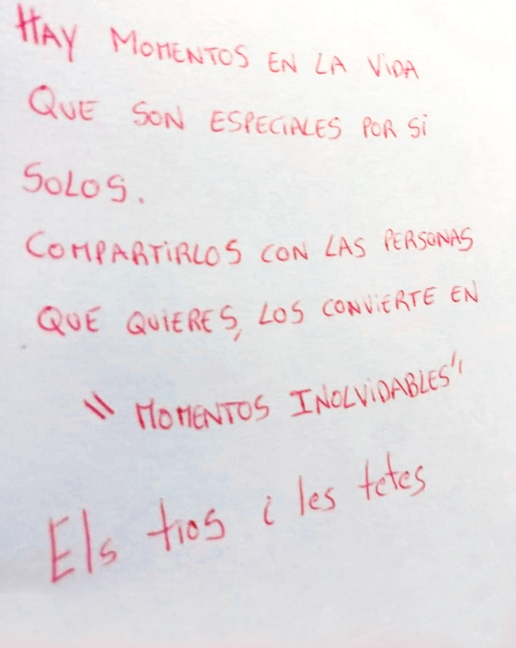 MOMENTOS INOLVIDABLES