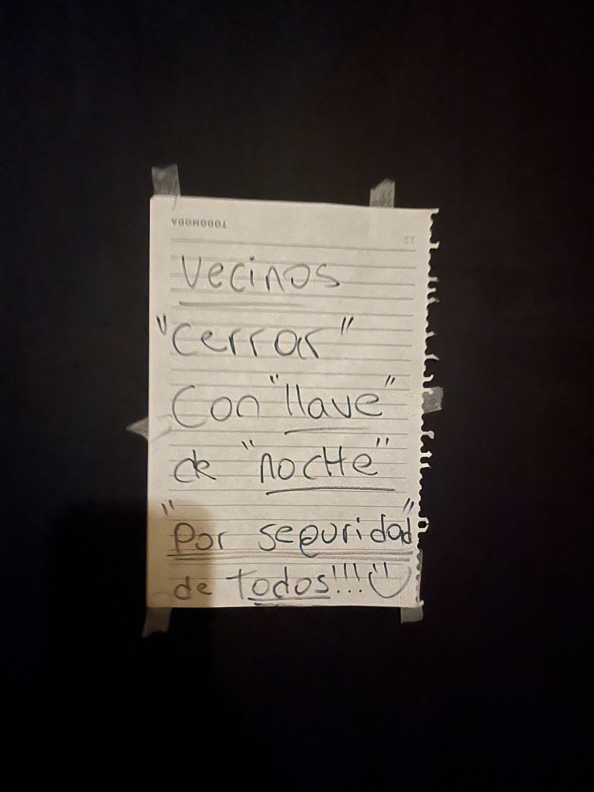 “Por seguridad”